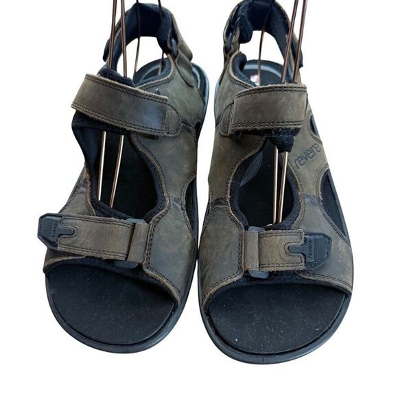 Revere Montana Crazy Horse Brown Leather Sport Hiking Camping Sandals Shoes 9 main image 10